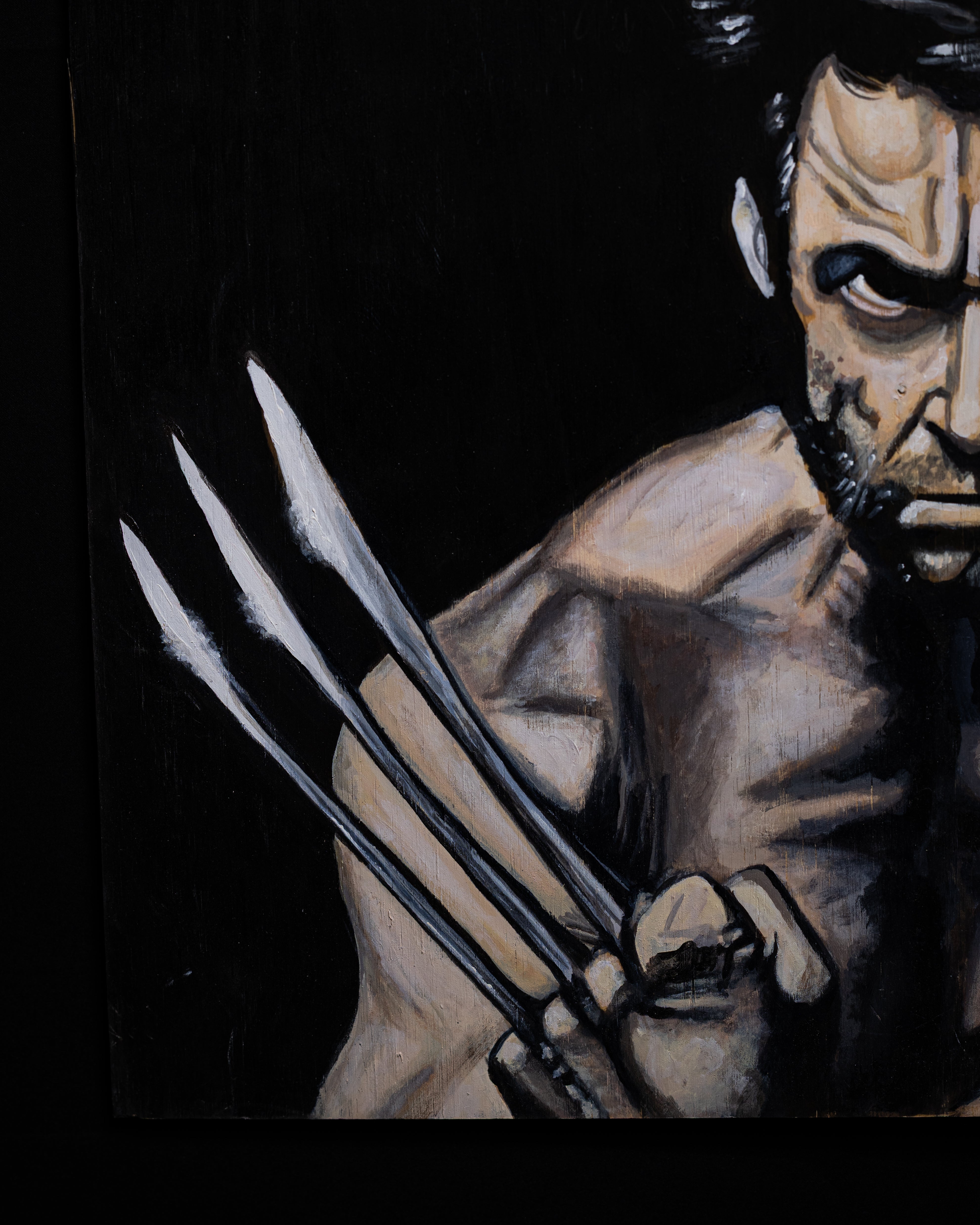 Primal Steel – Wolverine | Original 1/1 on Wood by ShayArt