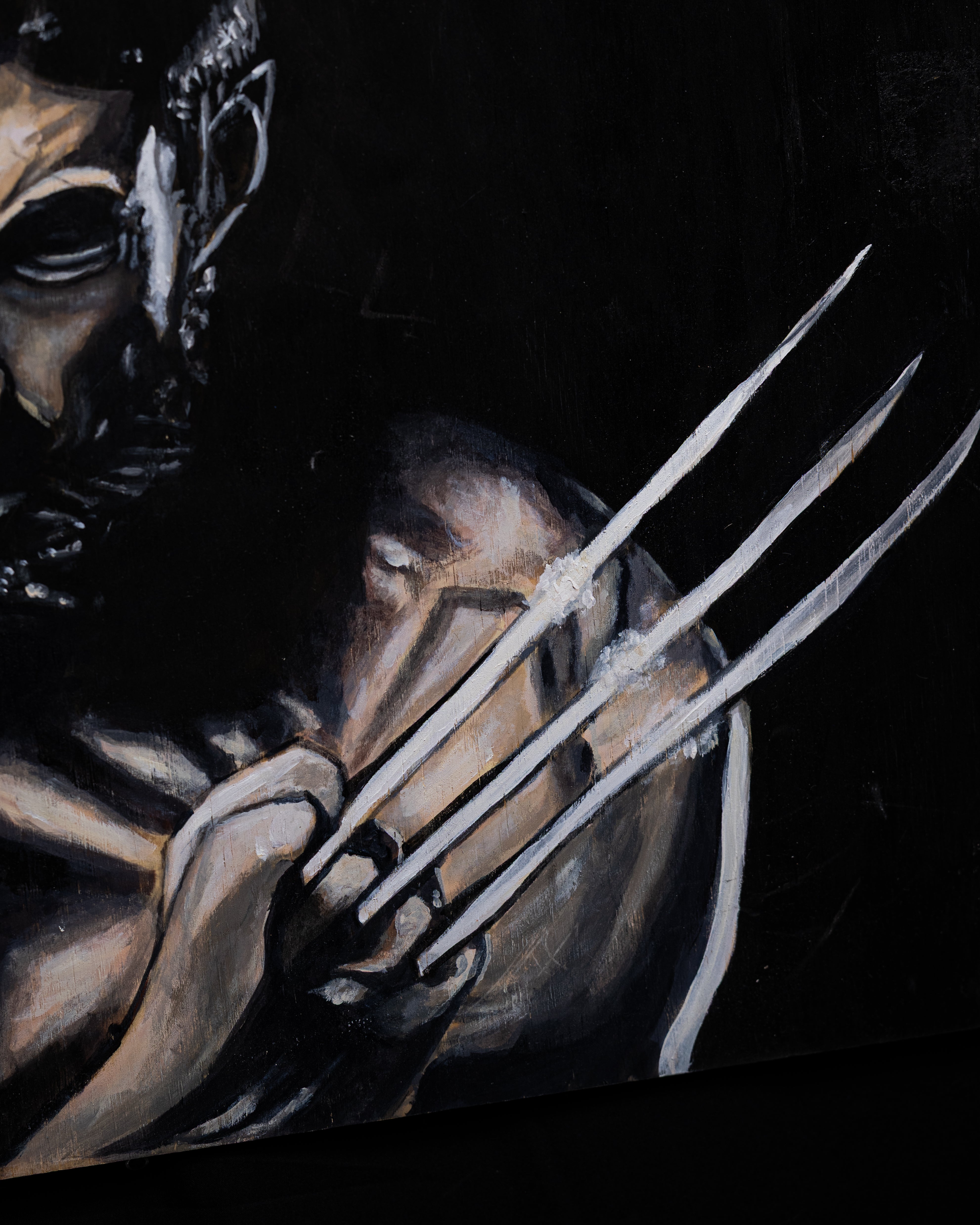 Primal Steel – Wolverine | Original 1/1 on Wood by ShayArt