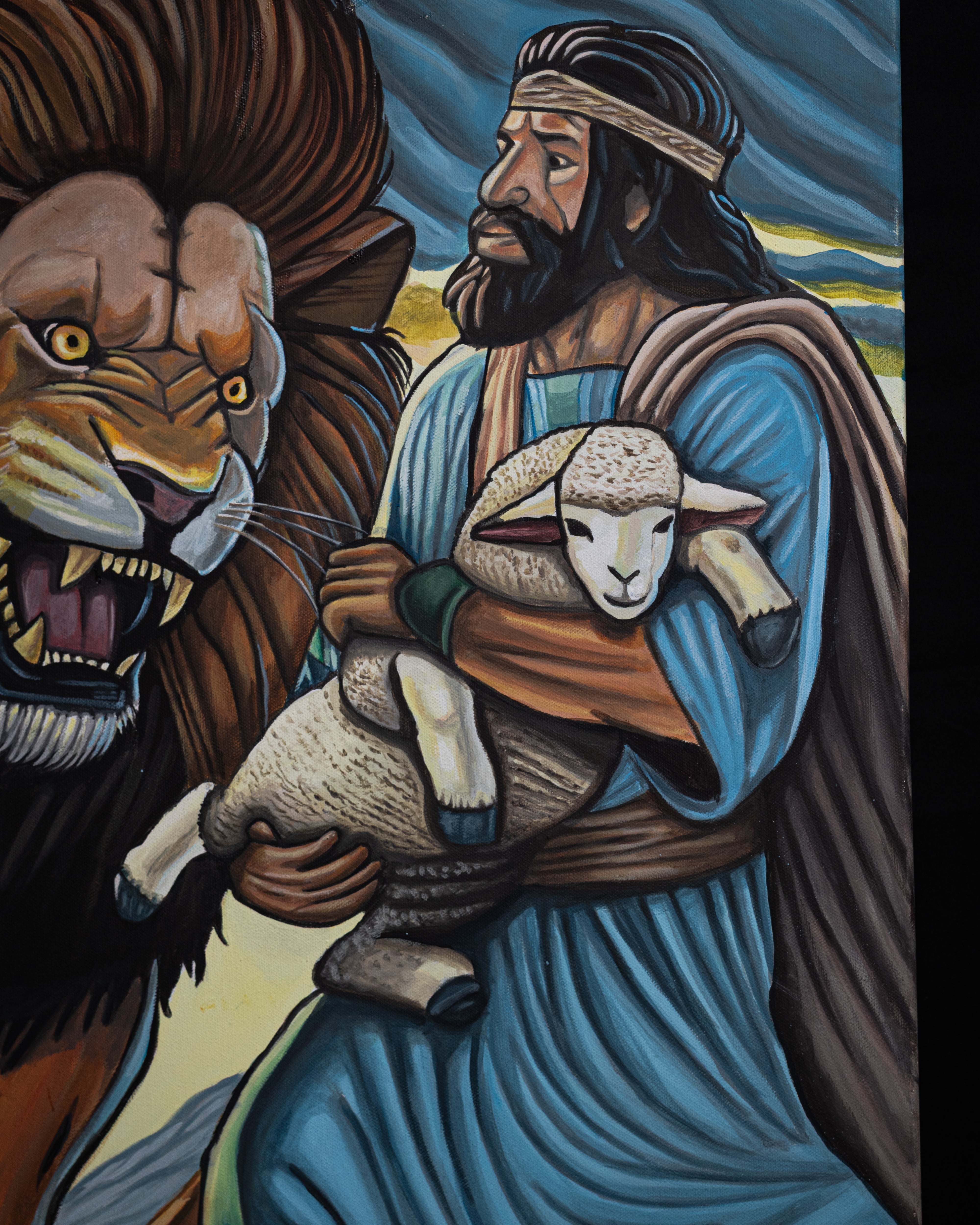 David and the Lion | Original 1/1 by ShayArt
