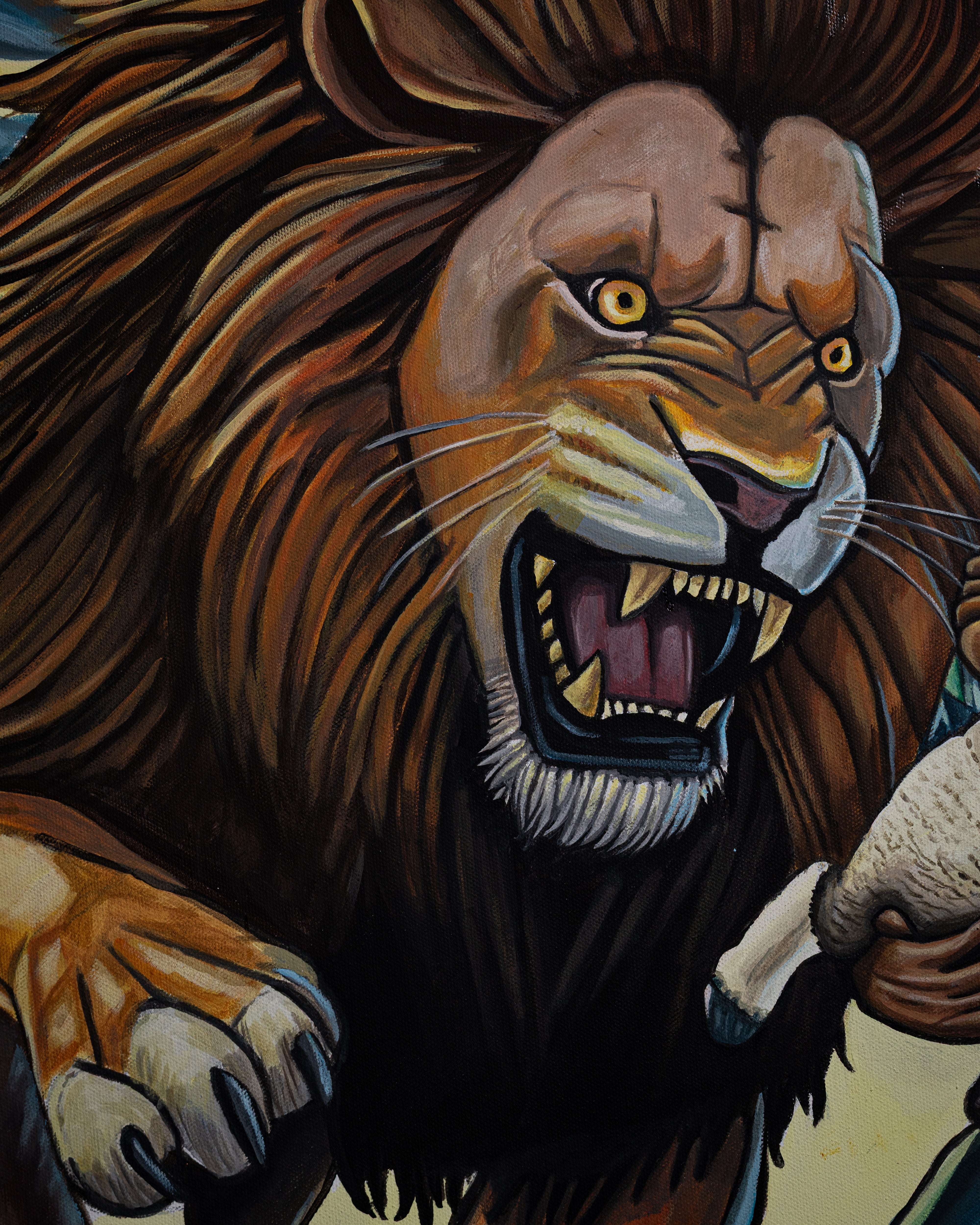 David and the Lion | Original 1/1 by ShayArt